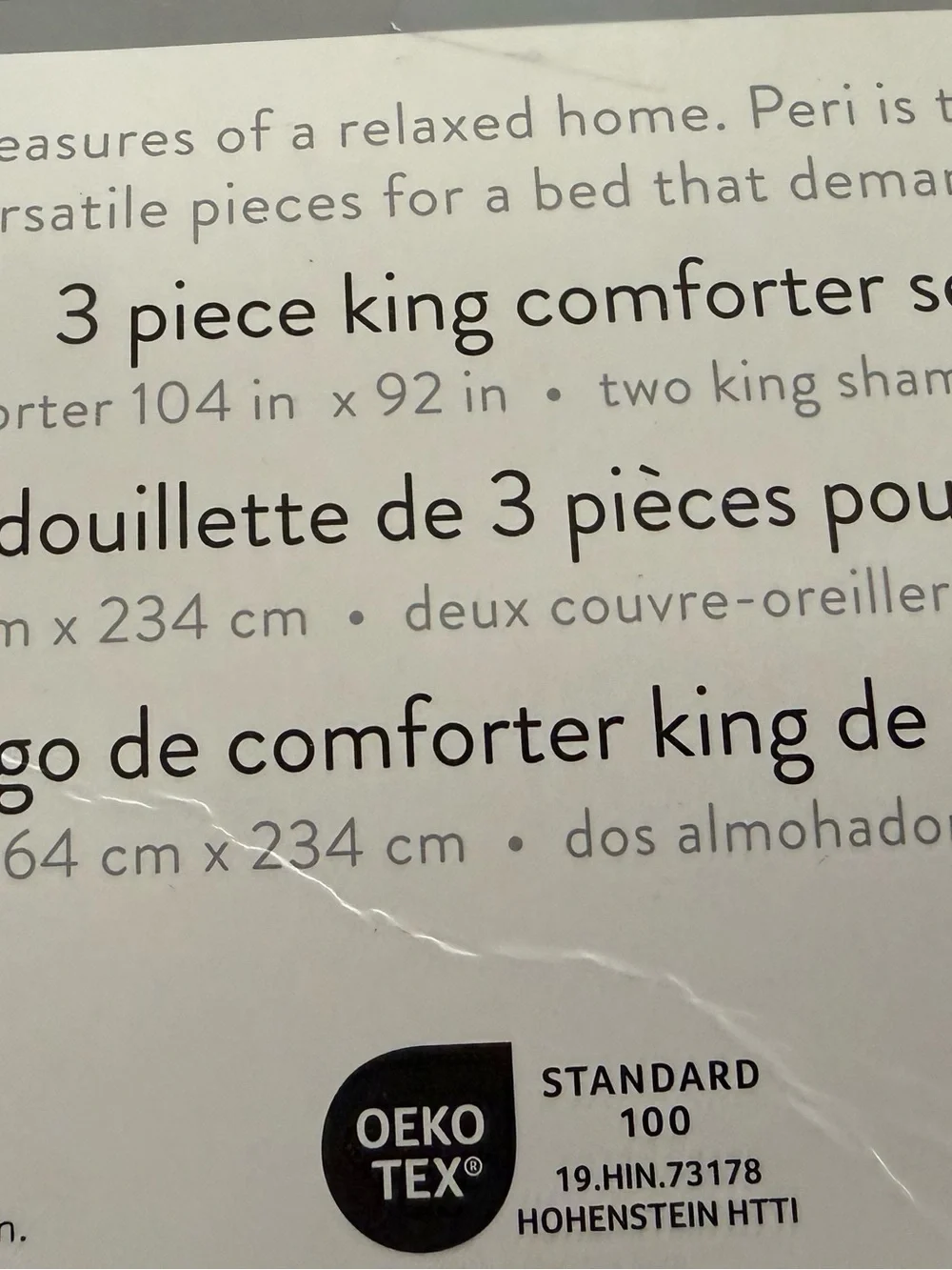 Peri Home Navy Tufted King Comforter Set
